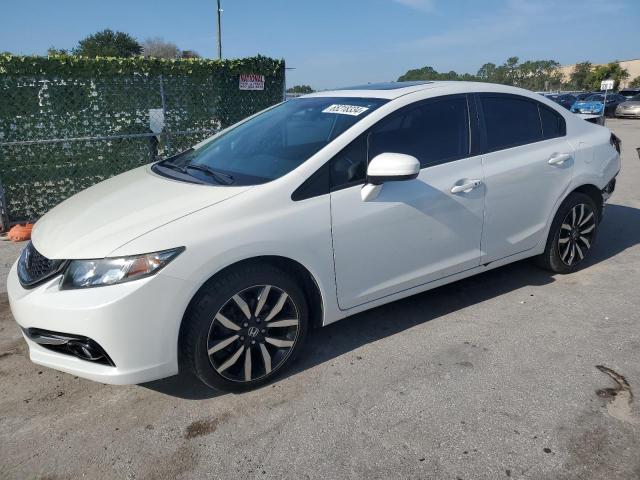 19XFB2F95EE203096 - 2014 HONDA CIVIC EXL თეთრი ფოტო 1