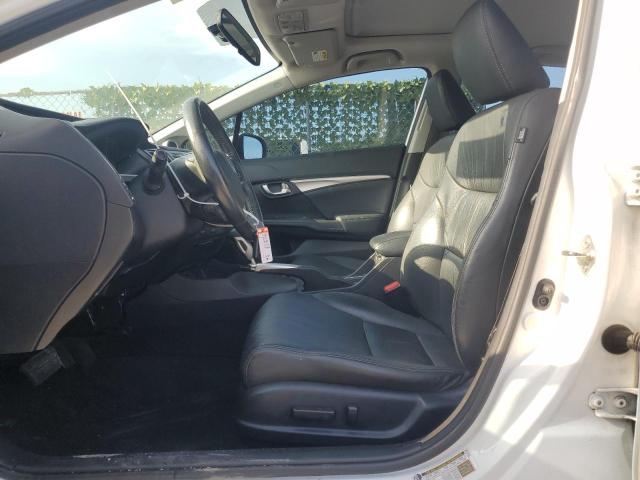 19XFB2F95EE203096 - 2014 HONDA CIVIC EXL თეთრი ფოტო 7