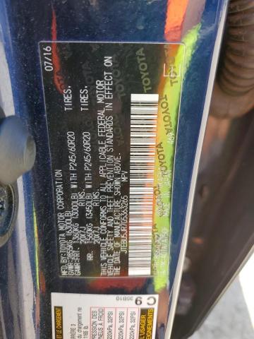 JTEBU5JR7G5363265 - 2016 TOYOTA 4RUNNER SR5/SR5 PREMIUM BLUE photo 13