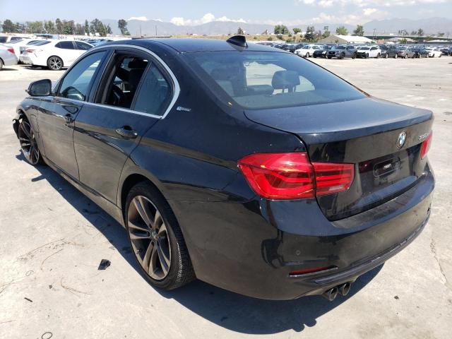 WBA8E1C30HA029131 - 2017 BMW 330E BLACK photo 2