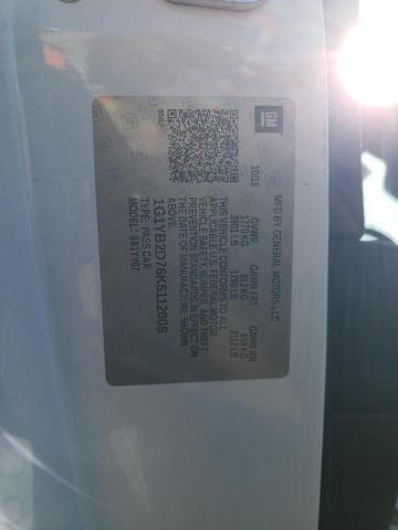 1G1YB2D76K5112008 - 2019 CHEVROLET CORVETTE STINGRAY 1LT WHITE photo 12