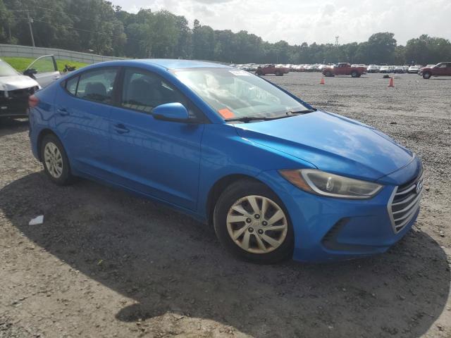 KMHD74LF0HU097043 - 2017 HYUNDAI ELANTRA SE BLUE photo 4