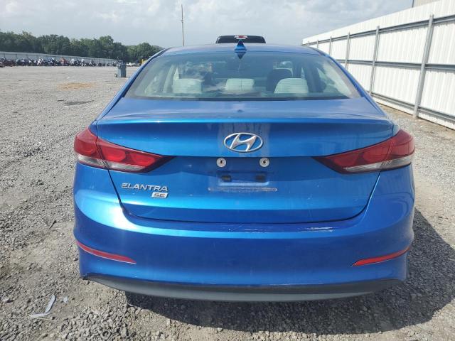 KMHD74LF0HU097043 - 2017 HYUNDAI ELANTRA SE BLUE photo 6