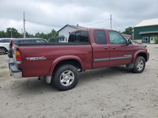 5TBBT44104S451550 - 2004 TOYOTA TUNDRA ACCESS CAB SR5 RED photo 3
