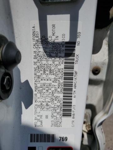 3TMLU42N79M028731 - 2009 TOYOTA TACOMA DOUBLE CAB WHITE photo 12