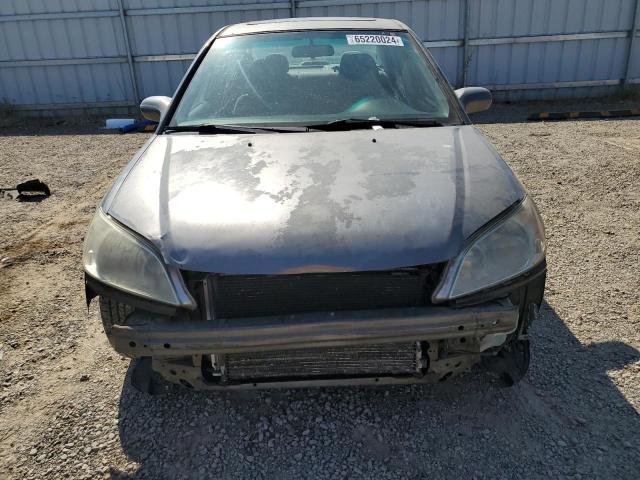 2HGES26734H522267 - 2004 HONDA CIVIC EX GRAY photo 5