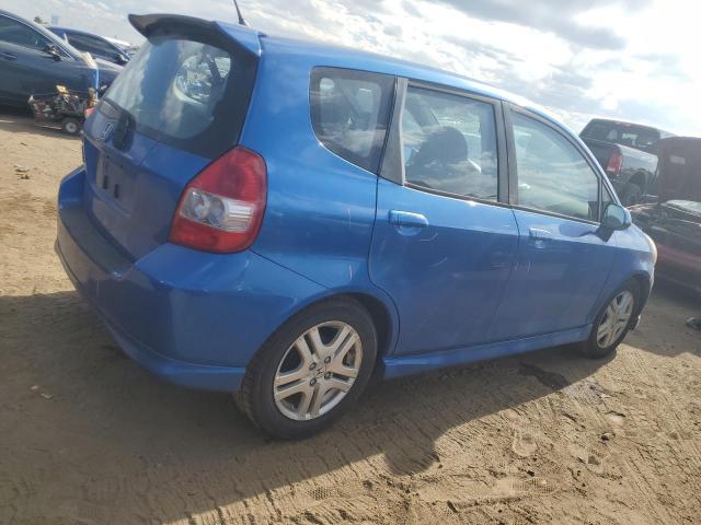 JHMGD38658S019073 - 2008 HONDA FIT SPORT BLUE photo 3