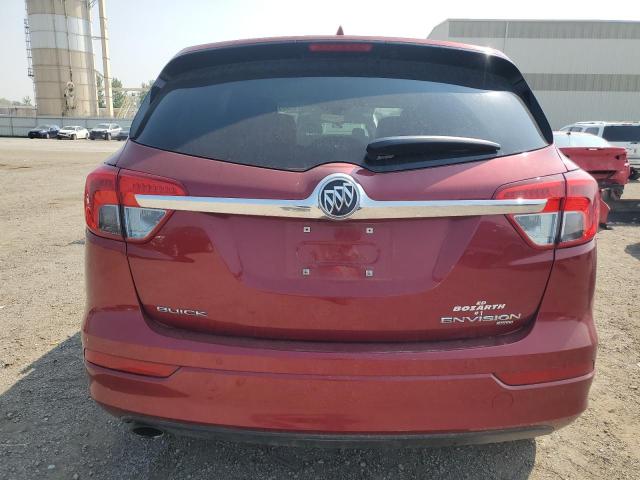 LRBFXCSA6JD010036 - 2018 BUICK ENVISION PREFERRED RED photo 6