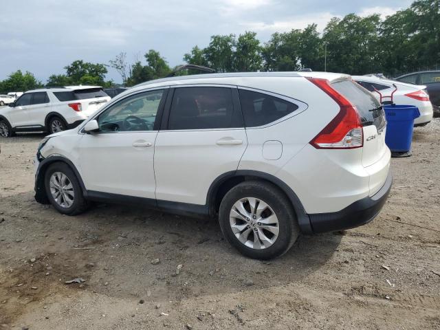 5J6RM4H77DL023228 - 2013 HONDA CR-V EXL WHITE photo 2