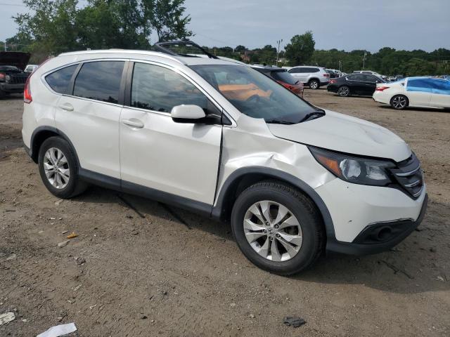 5J6RM4H77DL023228 - 2013 HONDA CR-V EXL WHITE photo 4