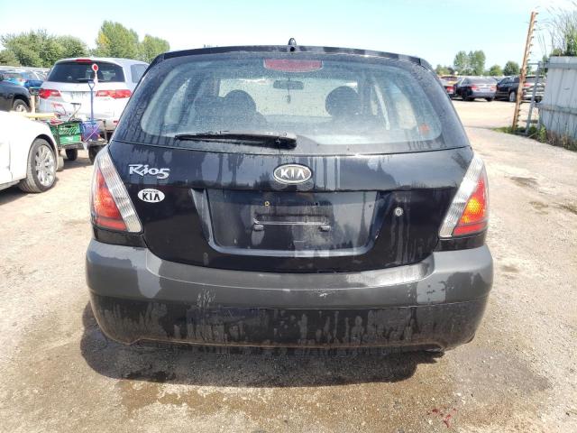 KNADE243296572603 - 2009 KIA RIO 5 SX BLACK photo 6