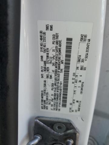 1FMCU9H99DUB17191 - 2013 FORD ESCAPE SEL WHITE photo 12