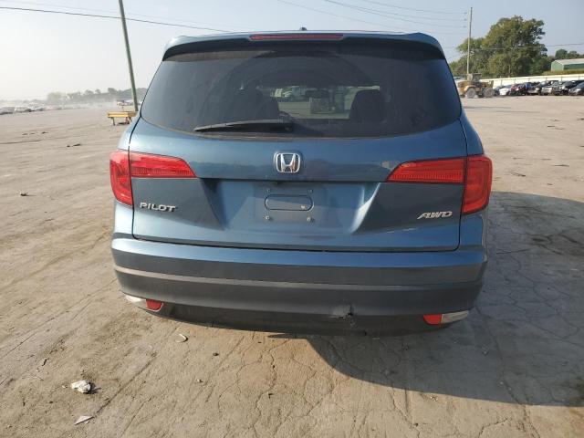 5FNYF6H55HB075830 - 2017 HONDA PILOT EXL BLUE photo 6