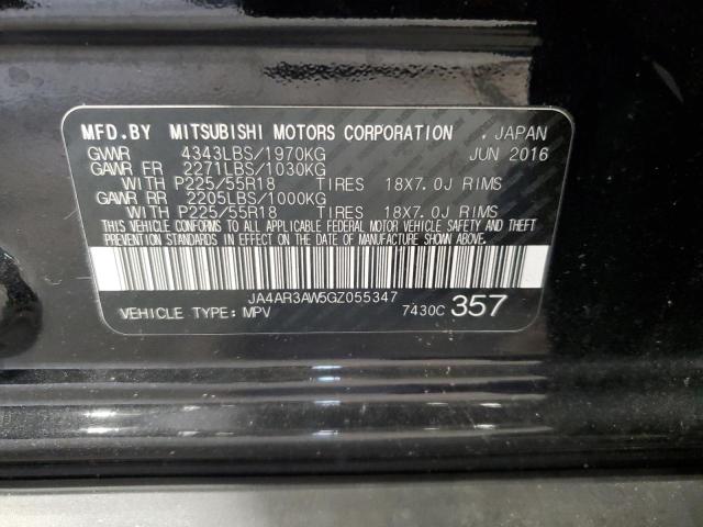 JA4AR3AW5GZ055347 - 2016 MITSUBISHI OUTLANDER SPORT ES 黑色 照片 13