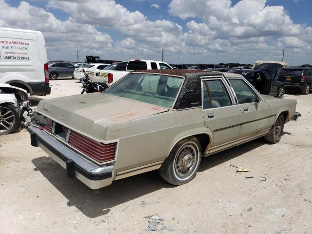 1MEBP95F8FZ633905 - 1985 MERCURY GRAND MARQ BEIGE photo 3