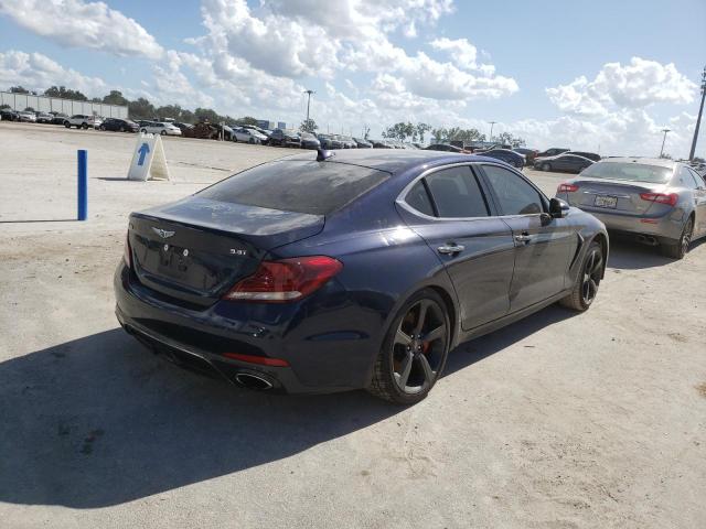 KMTG34LE5KU019113 - 2019 GENESIS G70 PRESTIGE BLUE photo 4