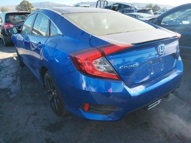 19XFC2F82KE206473 - 2019 HONDA CIVIC SPORT Azul foto 3