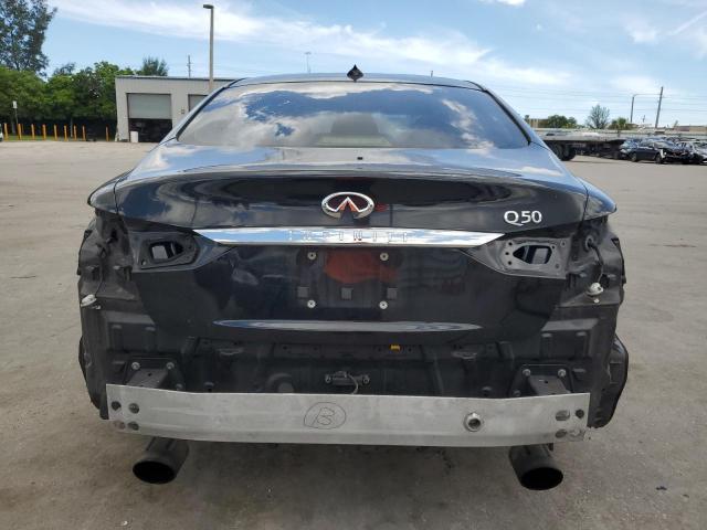 JN1EV7AP8JM351344 - 2018 INFINITI Q50 LUXE BLACK photo 6