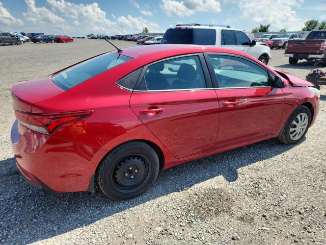 3KPC24A60NE171492 - 2022 HYUNDAI ACCENT SE RED photo 3