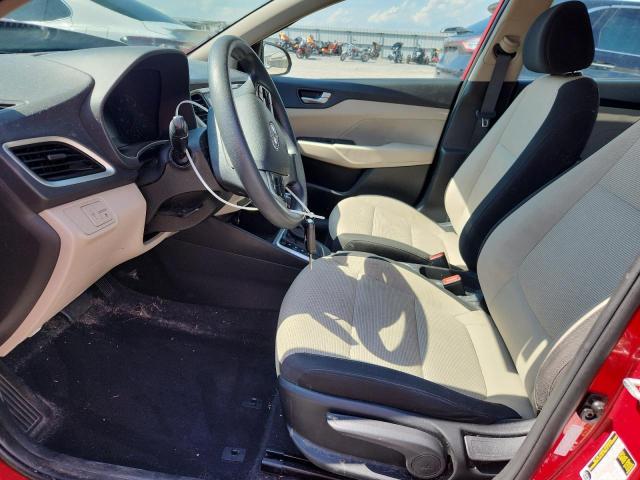 3KPC24A60NE171492 - 2022 HYUNDAI ACCENT SE RED photo 7