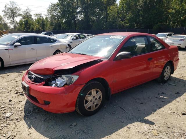 1HGEM22394L057381 - 2004 HONDA CIVIC DX VP Rot Foto 1