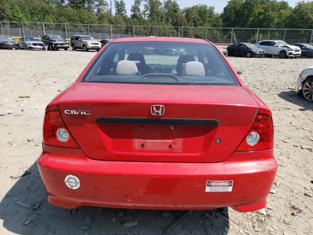 1HGEM22394L057381 - 2004 HONDA CIVIC DX VP Rot Foto 6