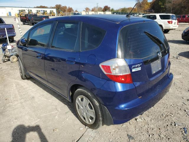 JHMGE8H3XDC041851 - 2013 HONDA FIT BLUE photo 3