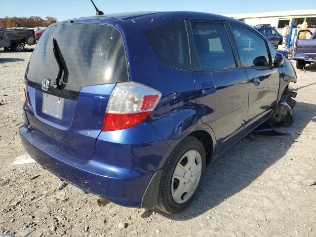 JHMGE8H3XDC041851 - 2013 HONDA FIT BLUE photo 4