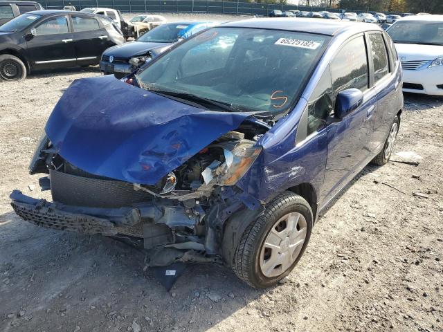 JHMGE8H3XDC041851 - 2013 HONDA FIT BLUE photo 9