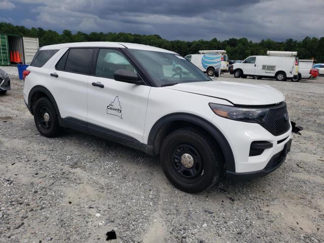 1FM5K8AB5NGA99522 - 2022 FORD EXPLORER POLICE INTERCEPTOR WHITE photo 4