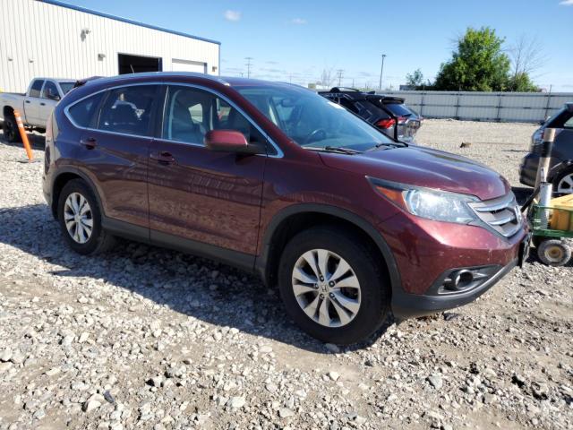 5J6RM4H7XDL074481 - 2013 HONDA CR-V EXL 勃艮第红 照片 4