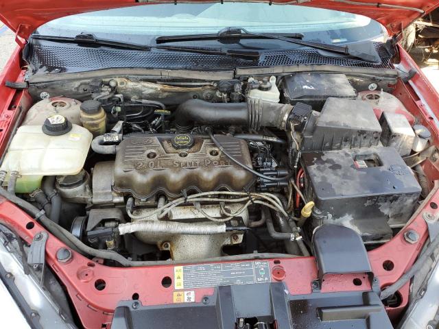 1FAFP33P81W142228 - 2001 FORD FOCUS LX RED photo 11