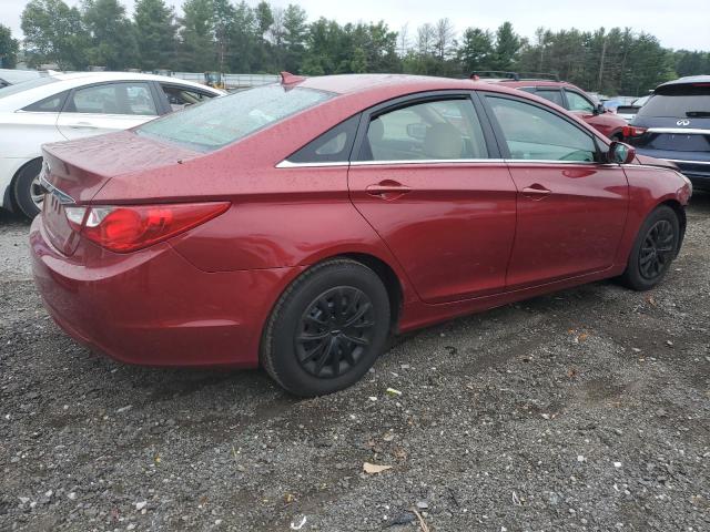 5NPEB4AC1CH319155 - 2012 HYUNDAI SONATA GLS RED photo 3