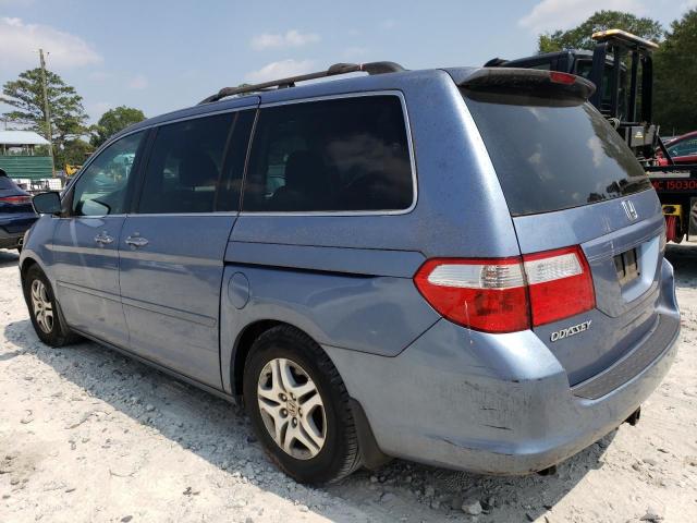 5FNRL38797B027548 - 2007 HONDA ODYSSEY EXL BLUE photo 2