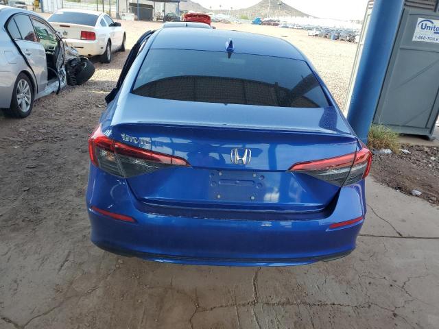 2HGFE2F29PH568321 - 2023 HONDA CIVIC LX BLUE photo 6