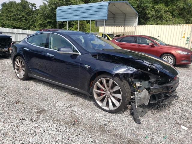 5YJSA1H22EFP64149 - 2014 TESLA MODEL S 蓝色 照片 4