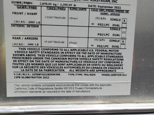 1STKNYG21NJ559298 - 2022 AIRS TRAILER 银色 照片 10