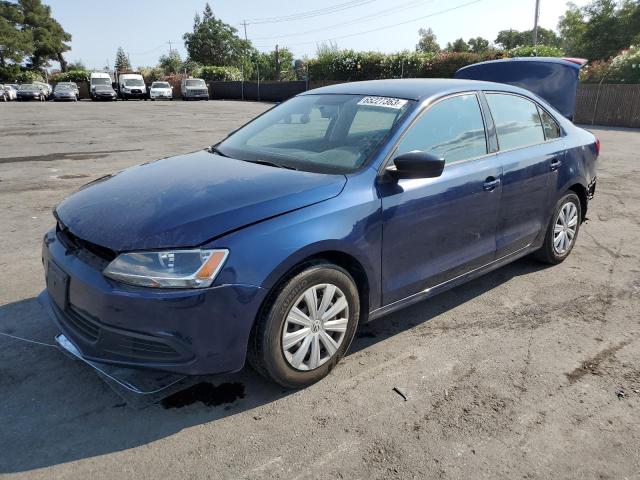 3VW2K7AJXEM438447 - 2014 VOLKSWAGEN JETTA BASE 蓝色 照片 1