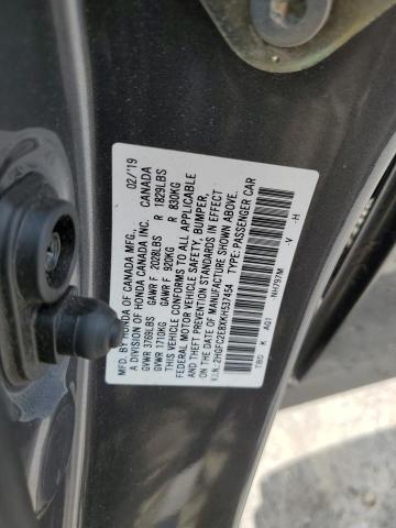 2HGFC2E8XKH537454 - 2019 HONDA CIVIC SPORT WHITE photo 12