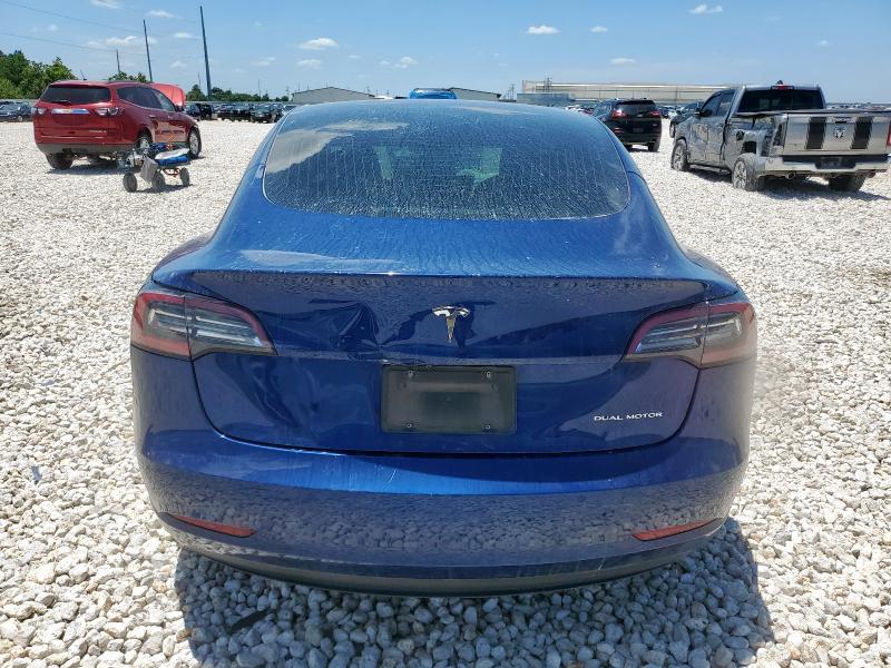 5YJ3E1EB4LF601092 - 2020 TESLA MODEL 3 BLUE photo 6