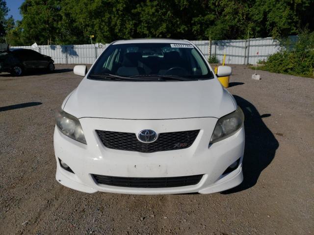 2T1BE40E89C025955 - 2009 TOYOTA COROLLA XRS WHITE photo 5