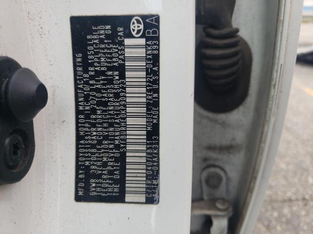 5YFBURHE0KP909723 - 2019 TOYOTA COROLLA L 白色 照片 13