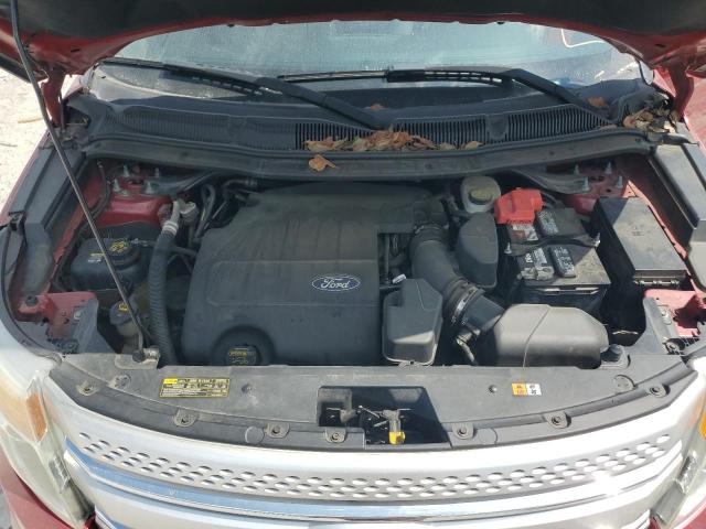 1FMHK7D84CGA63020 - 2012 FORD EXPLORER XLT წითელი ფოტო 12