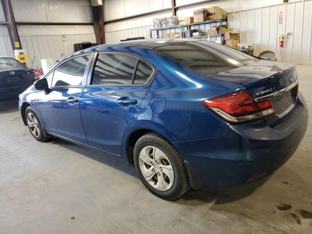 2HGFB2F50FH549514 - 2015 HONDA CIVIC LX BLUE photo 2