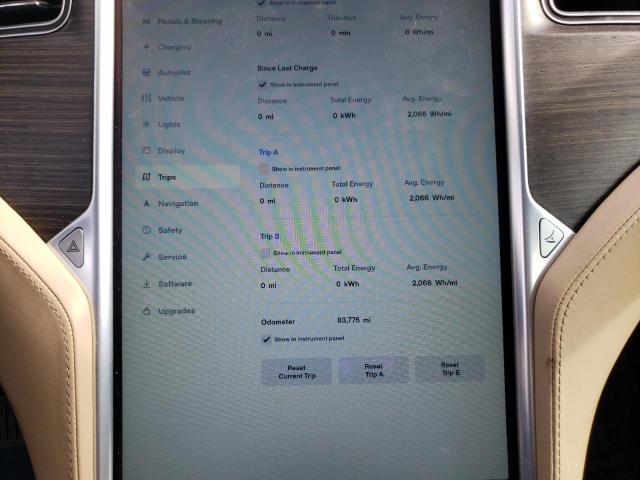 5YJSA1E2XGF130482 - 2016 TESLA MODEL S أسود صورة 9