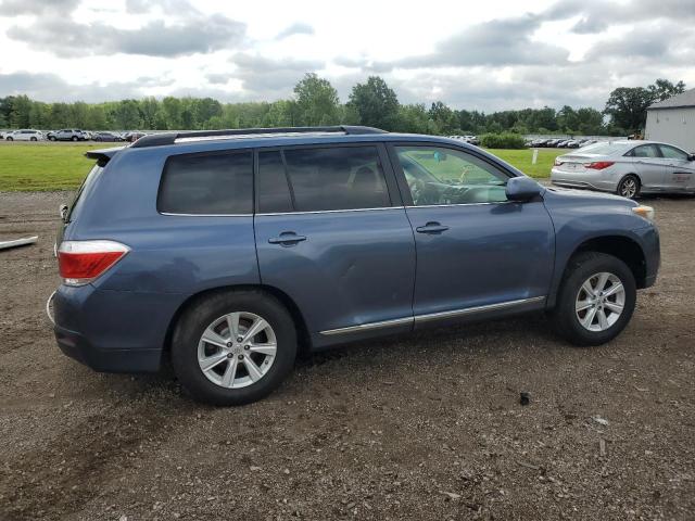 5TDBK3EH3BS051589 - 2011 TOYOTA HIGHLANDER BASE Синий фото 3