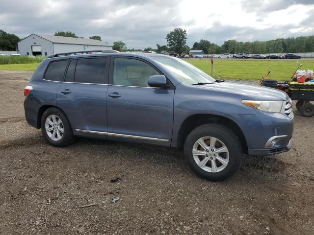 5TDBK3EH3BS051589 - 2011 TOYOTA HIGHLANDER BASE Синий фото 4