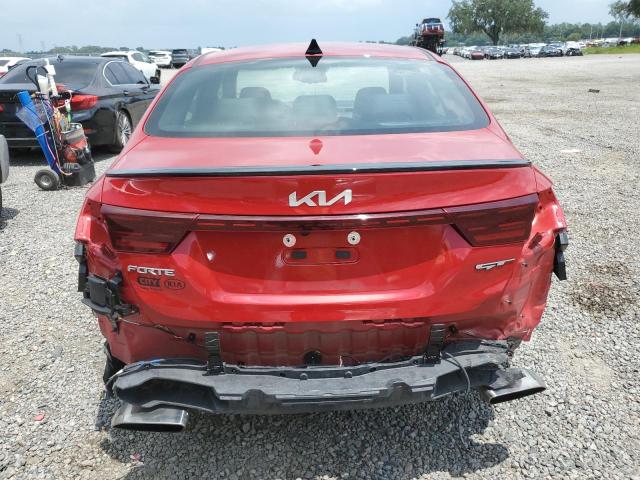 3KPF44AC8NE424734 - 2022 KIA FORTE GT RED photo 6