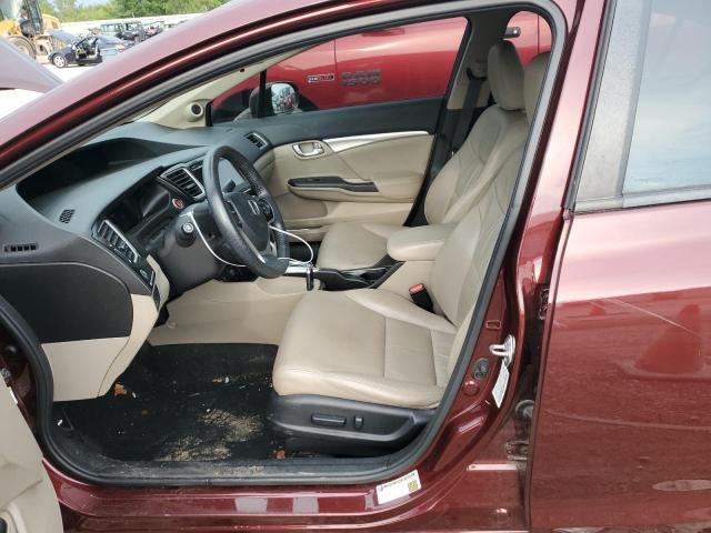 19XFB2F90FE031562 - 2015 HONDA CIVIC EXL 栗色 照片 7