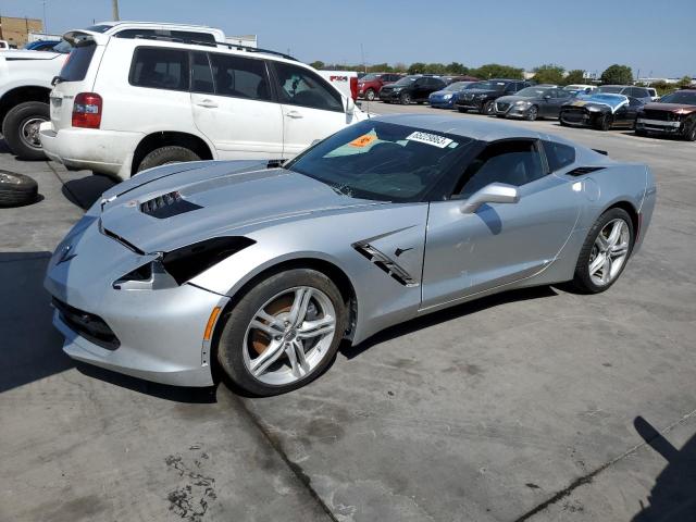 1G1YB2D78H5115906 - 2017 CHEVROLET CORVETTE STINGRAY 1LT SILVER photo 1